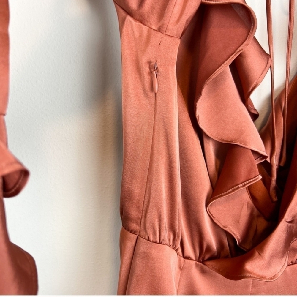 Majorelle Nelly Mini Dress in Terracotta Brown Size XS - Picture 10 of 13